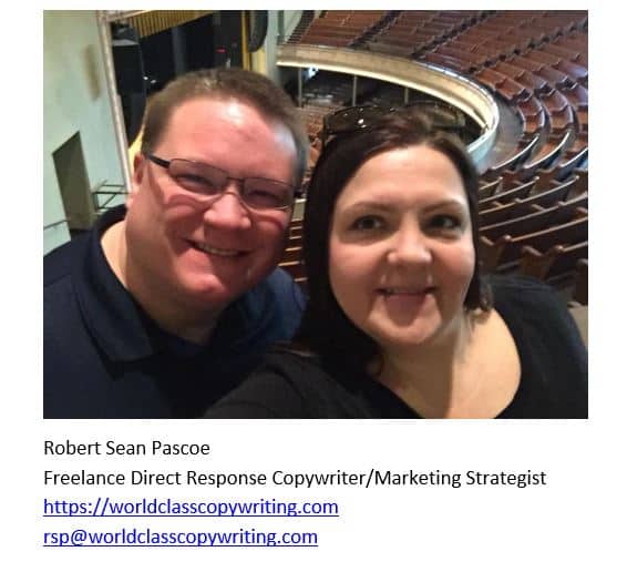 Robert Sean Pascoe with his beautiful wife