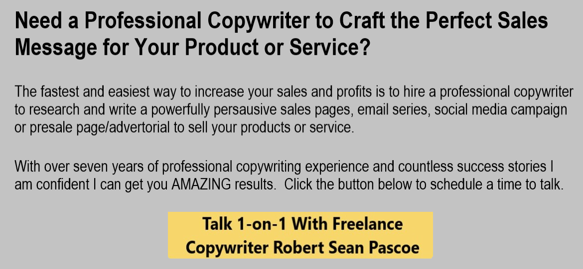 Need a professional copywriter?
