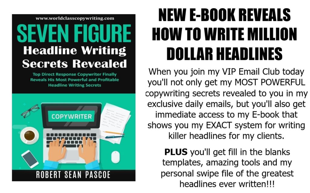 Get my Free Ebook on how to write headlines