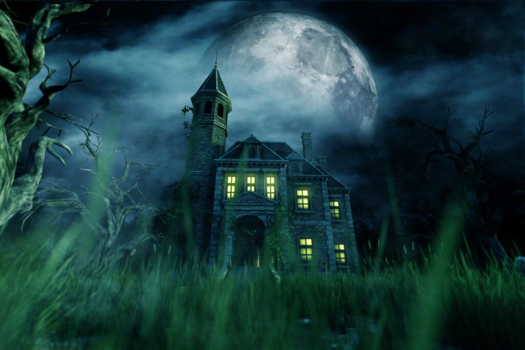 Picture of a really scary and possibly haunted house