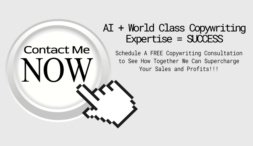 AI + World Class Copywriting Expertise - Schedule a FREE Copywriting COPnsultation to see how together We can Supercharge Your Sales and Profits