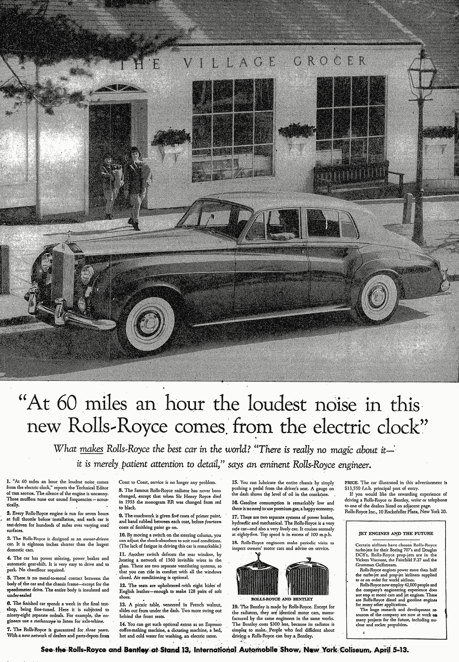 Rolls-Royce: The iconic ad featuring the famous headline about the electric clock, exemplifying Ogilvy’s knack for combining product features with sophistication.