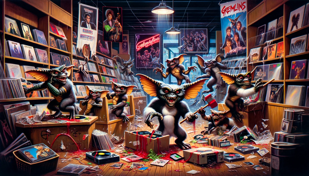 Gremlins destroy record store